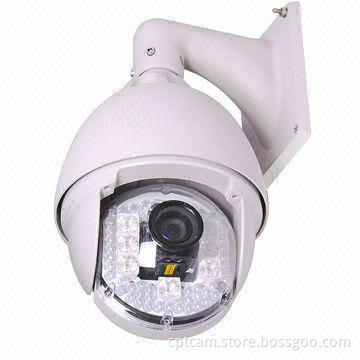 POE IP Speed Dome Camera with CCD Sensor, 120m IR-Cut and iPhone Android Mobile View Control